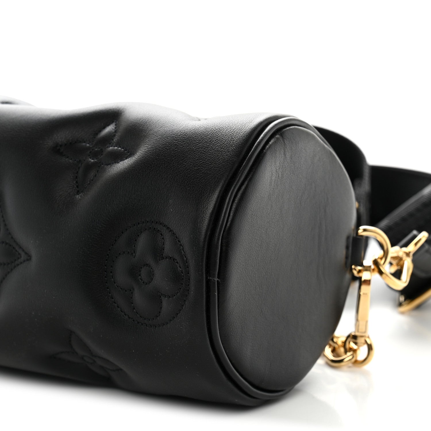 Louis Vuitton Calfskin Bubblegram Papillon BB Black 9 of 9