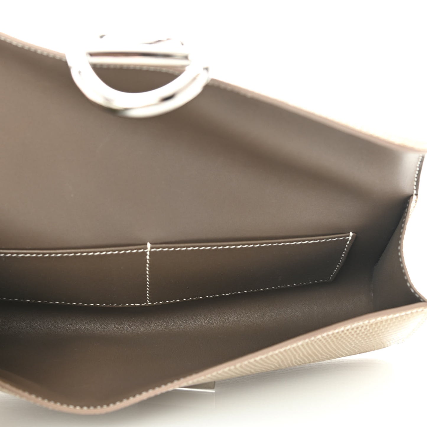 Lizard Egee Clutch Ficelle