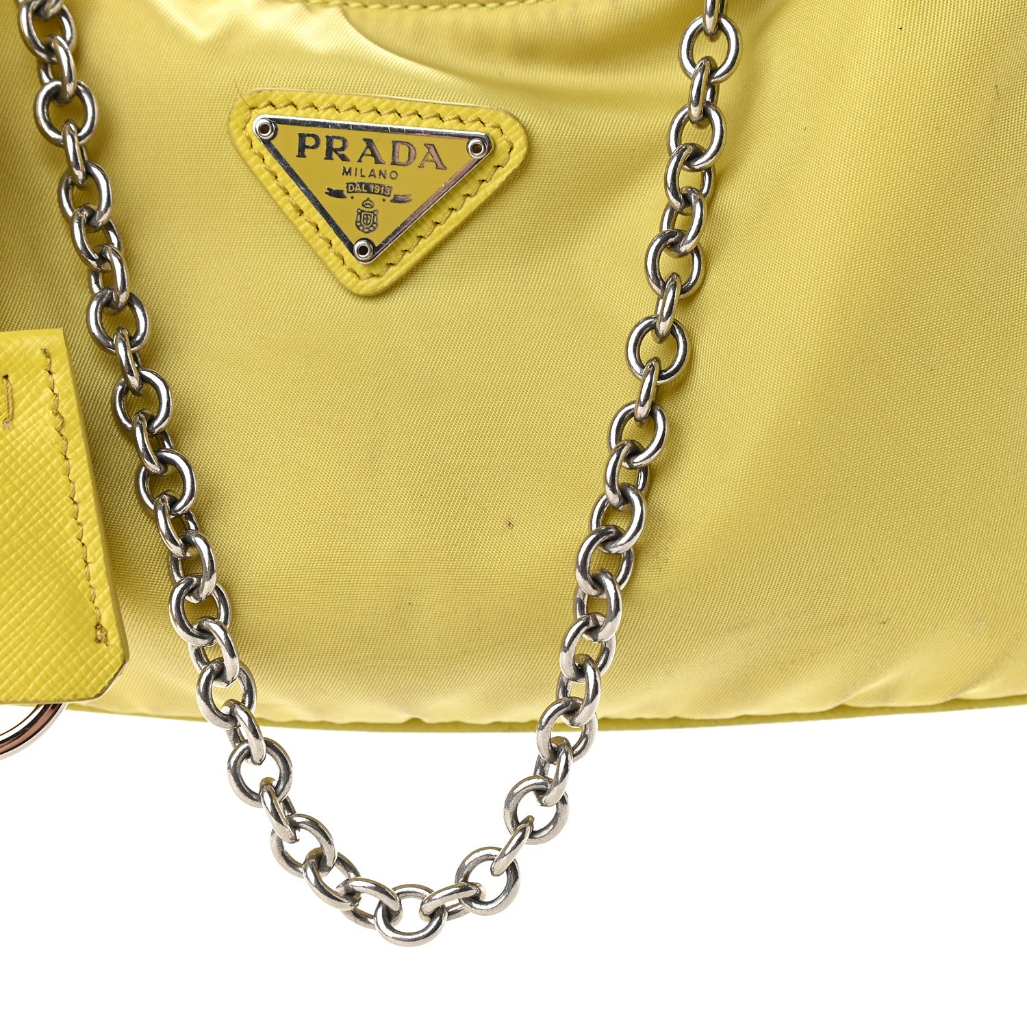 Prada Nylon Saffiano Re-Edition 2005 Shoulder Bag Ananas 13 of 13