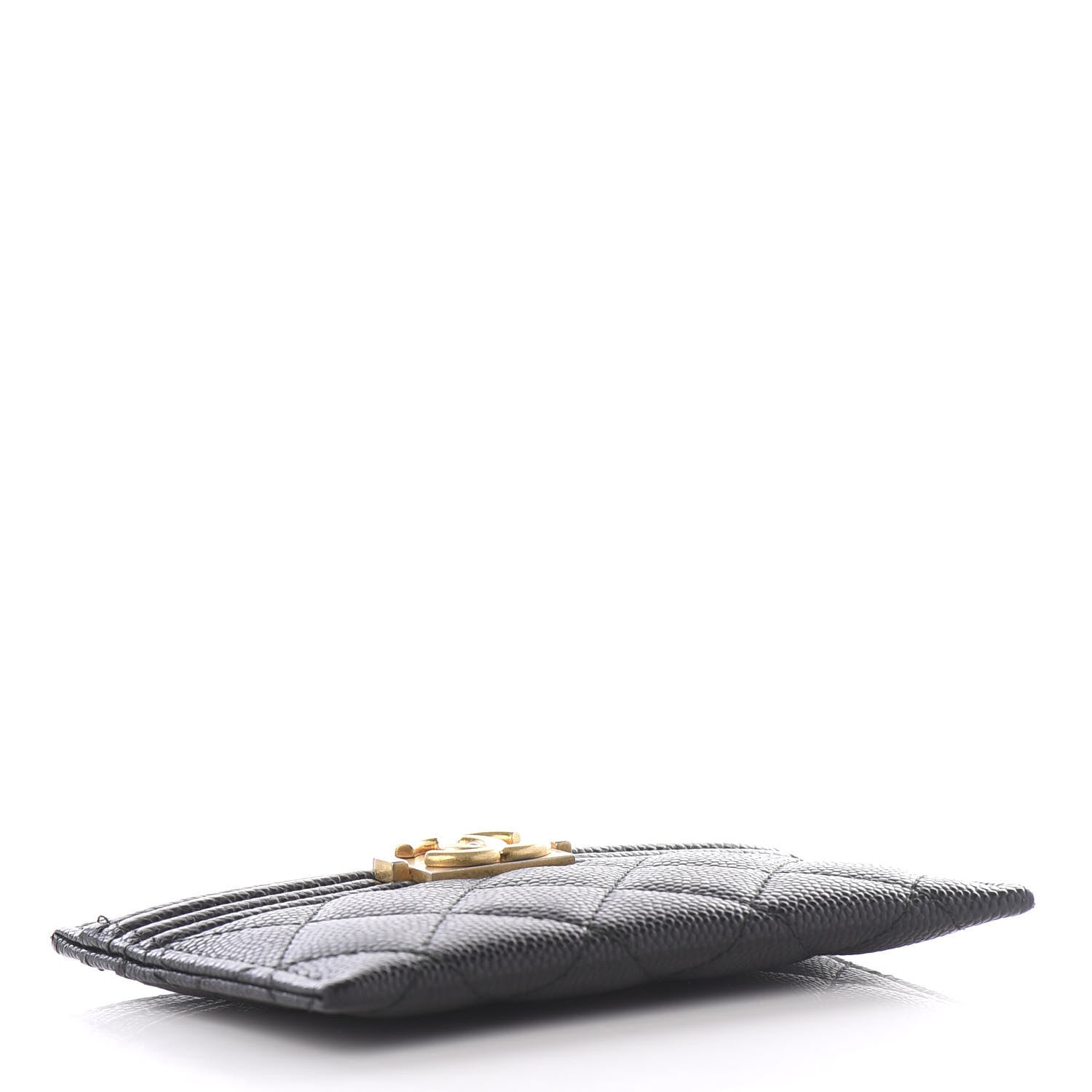 Chanel Caviar Quilted Boy Card Holder Black 3 of 8