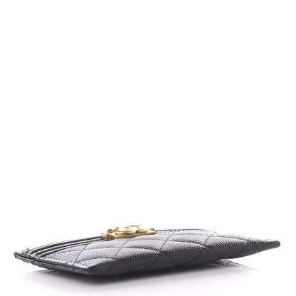 Chanel Caviar Quilted Boy Card Holder Black 3 of 8