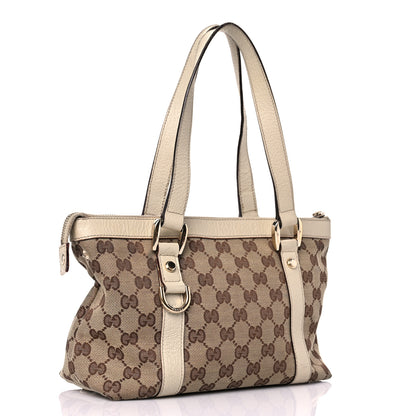 Gucci Monogram Small Abbey Tote Off White 5 of 41