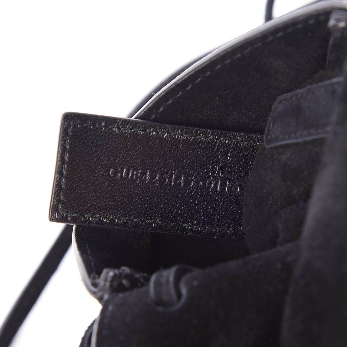 Suede Fringe Toy Monogram Anita Crossbody Bag Black