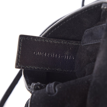 Saint Laurent Suede Fringe Toy Monogram Anita Crossbody Bag Black 7 of 7