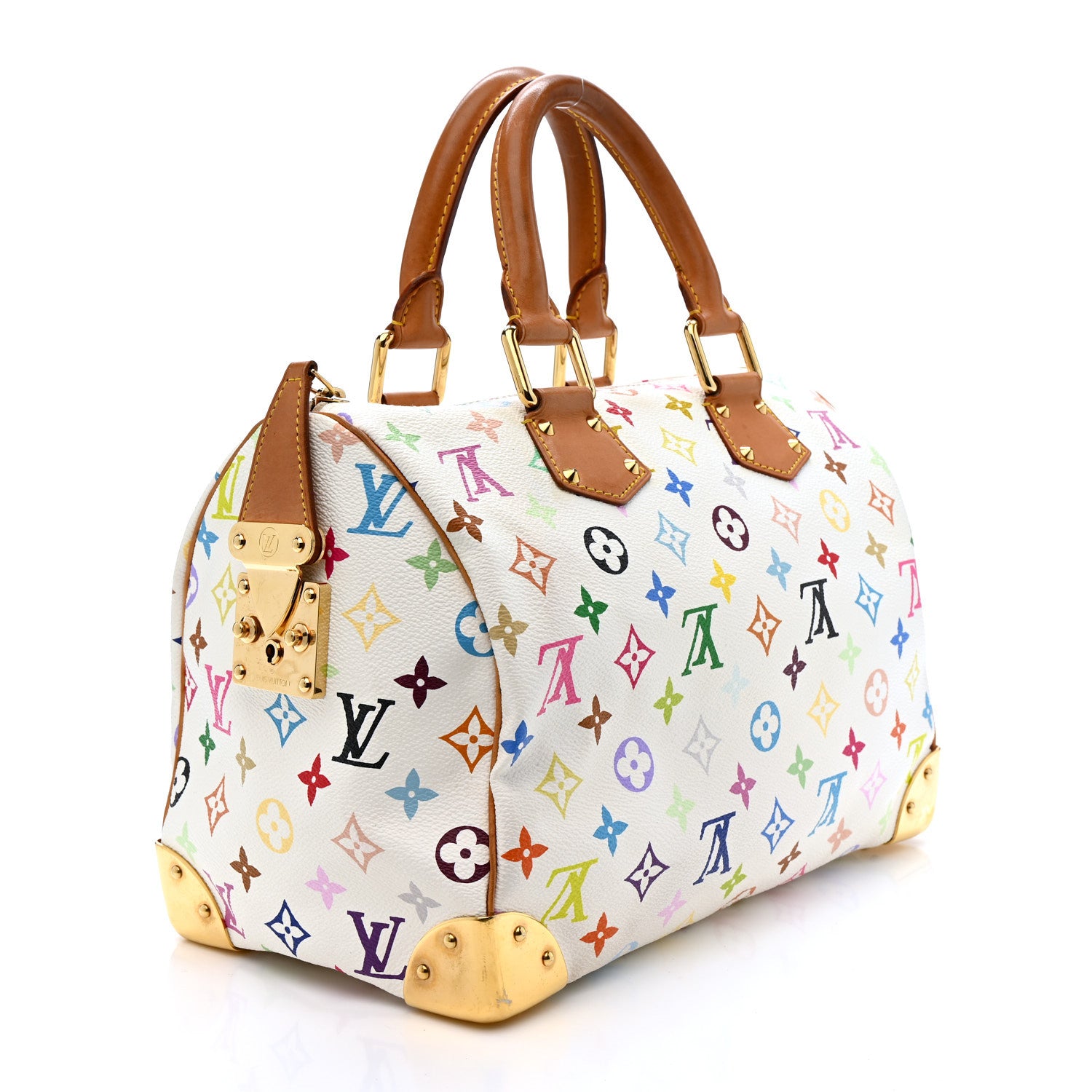 Louis Vuitton Monogram Multicolor Speedy 30 White 3 of 15