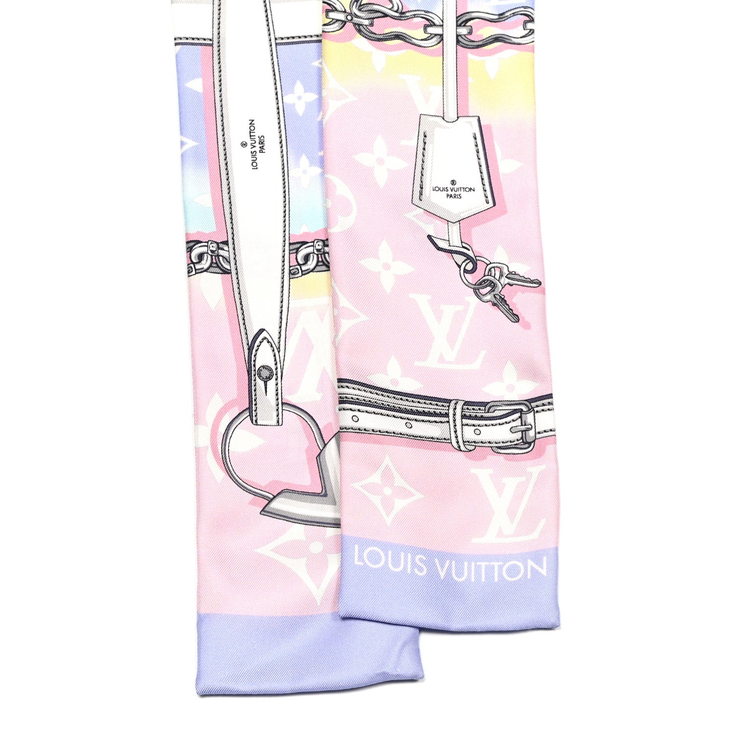 Louis Vuitton Silk Monogram Escale Confidential Bandeau Pink 2 of 4