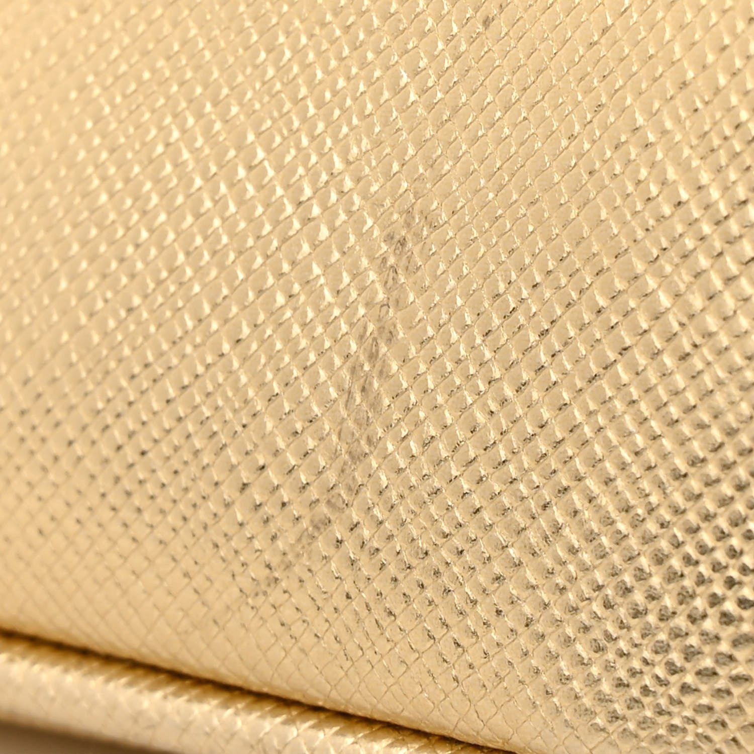 Prada Metallic Saffiano Lux Micro Galleria Double Zip Tote Gold 10 of 10