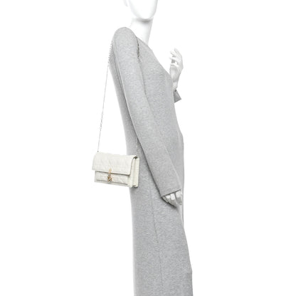 Christian Dior Lambskin Cannage My Dior Daily Pouch With Chain Latte 2 of 11