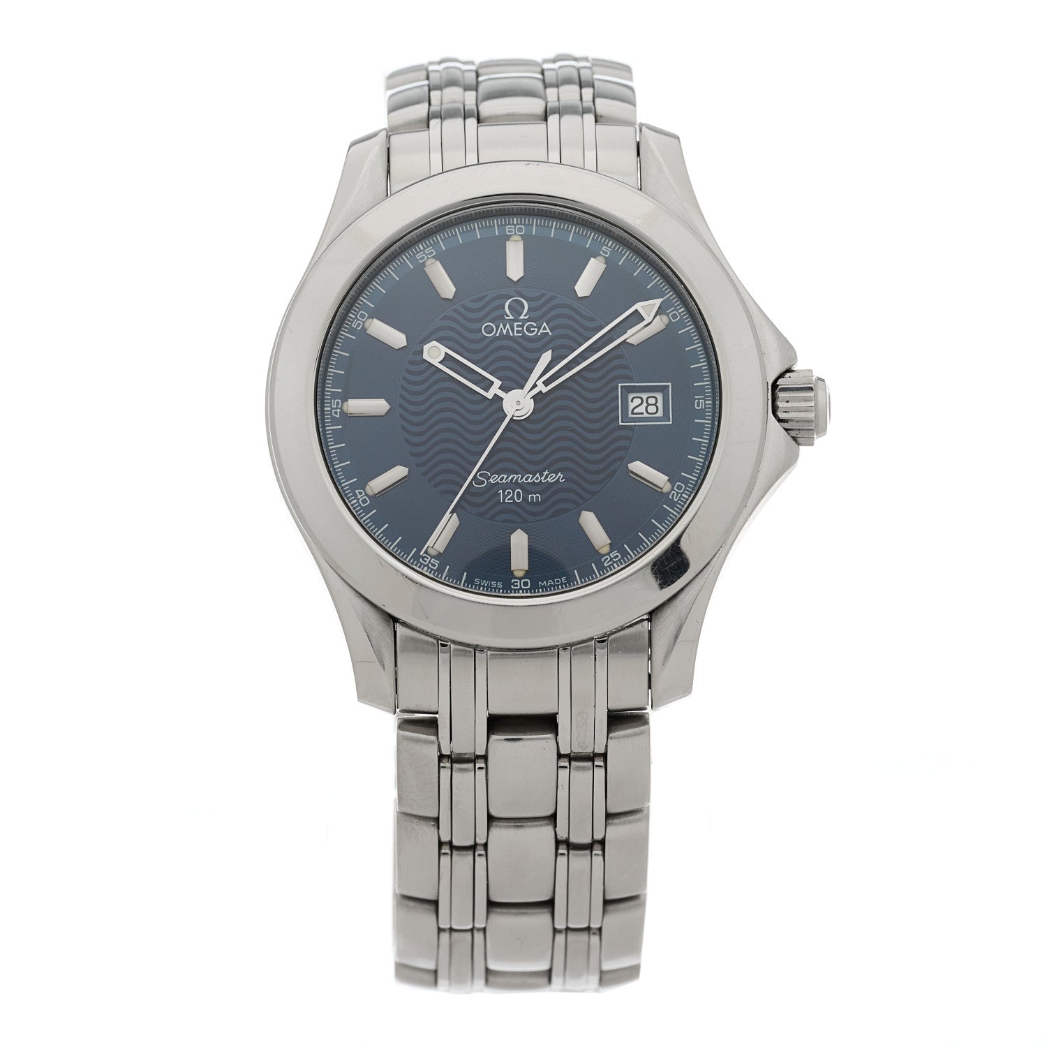 Omega Stainless Steel 36mm Seamaster 120M Quartz Watch Blue 2511.81 1 of 4