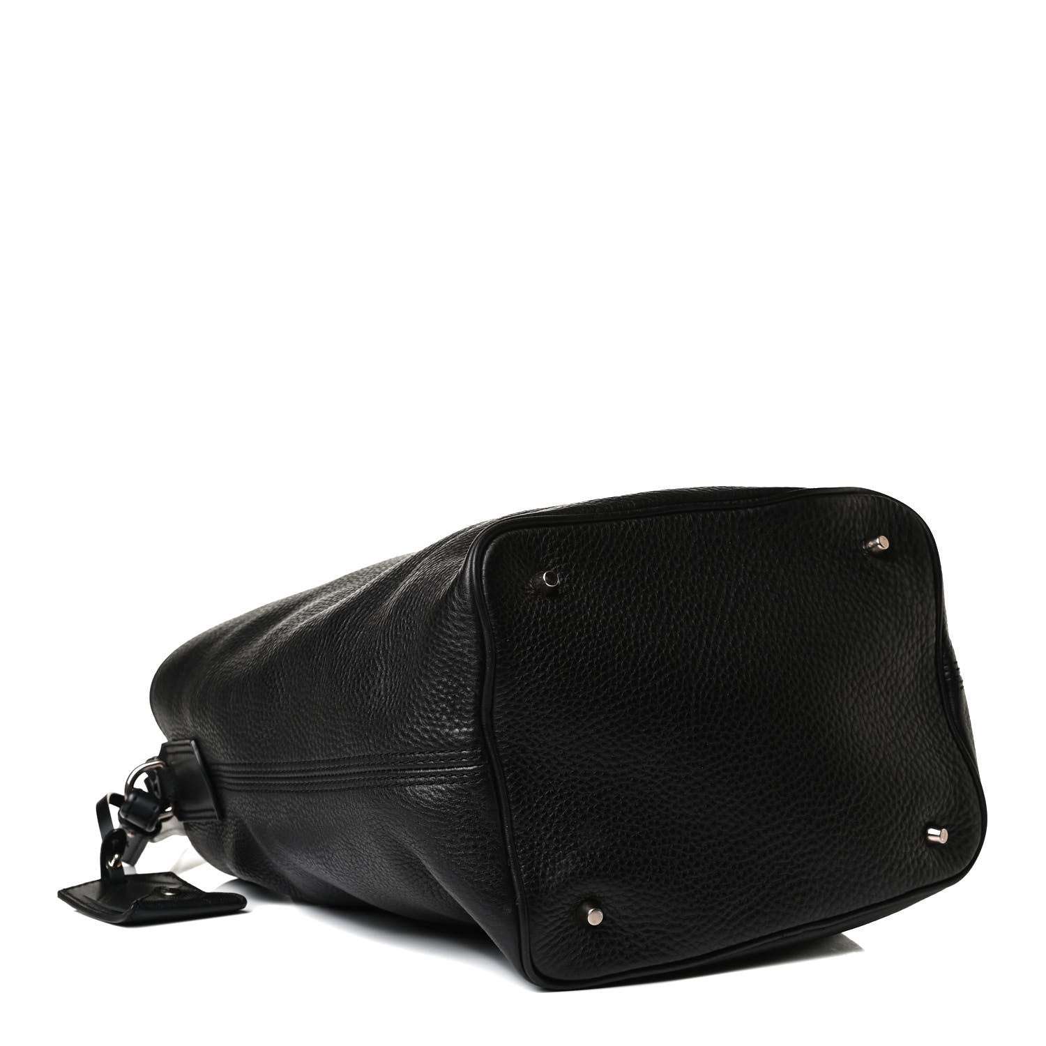 Burberry Grainy Calfskin Medium Check Ashby Hobo Black 4 of 13