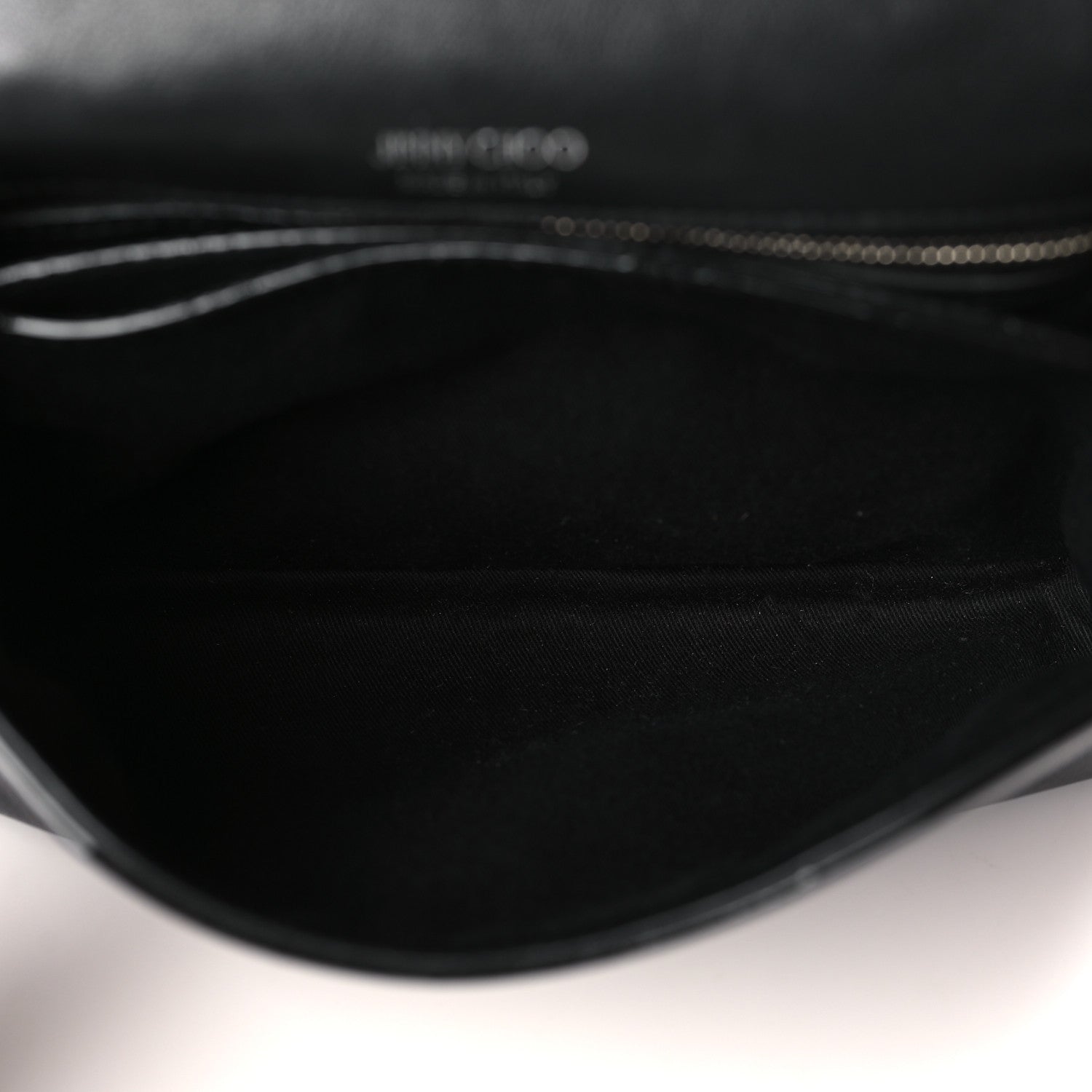 Jimmy Choo Calfskin Crystal Cheri Top Handle Bag Black 5 of 8