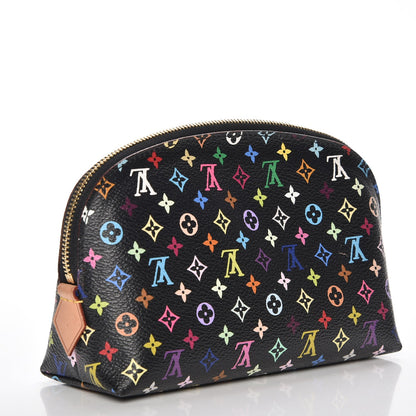 Louis Vuitton Monogram Multicolor Cosmetic Pouch Black Grenade 3 of 7