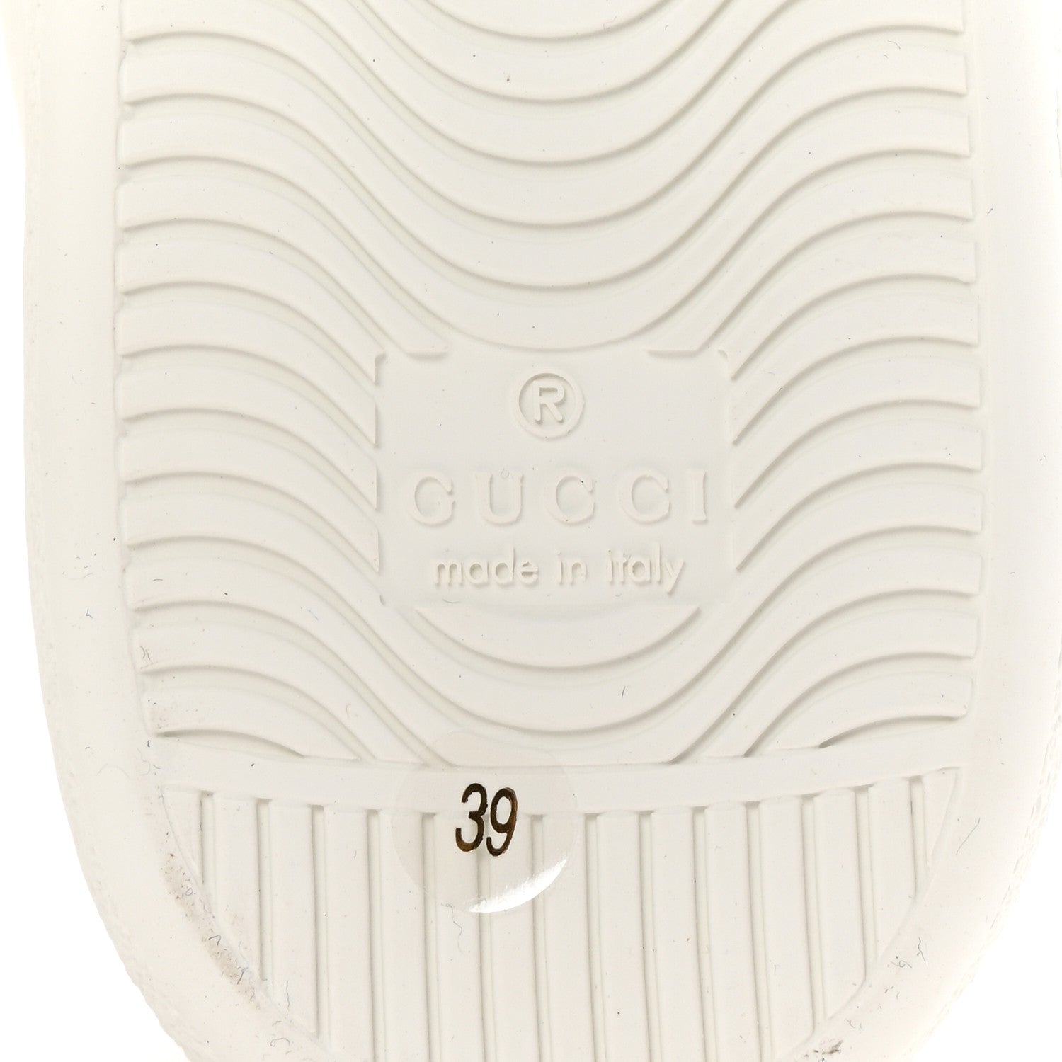 Gucci Calfskin Web Embroidered Womens Ace Sneakers 39 White 7 of 10