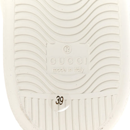 Gucci Calfskin Web Embroidered Womens Ace Sneakers 39 White 7 of 10