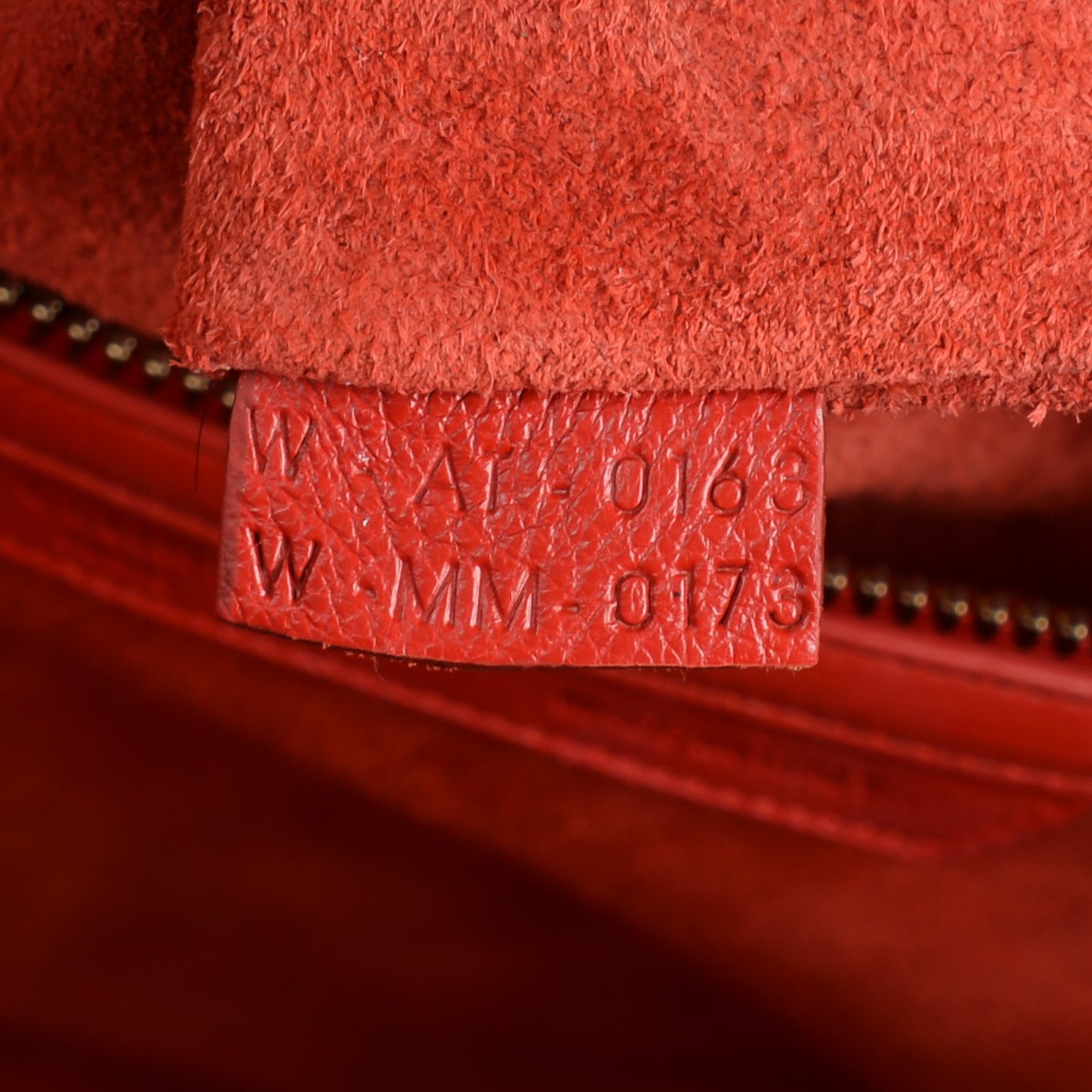 Baby Calfskin Mini Luggage Vermillion