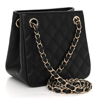 Chanel Caviar Quilted Mini Bucket Bag Black 3 of 10