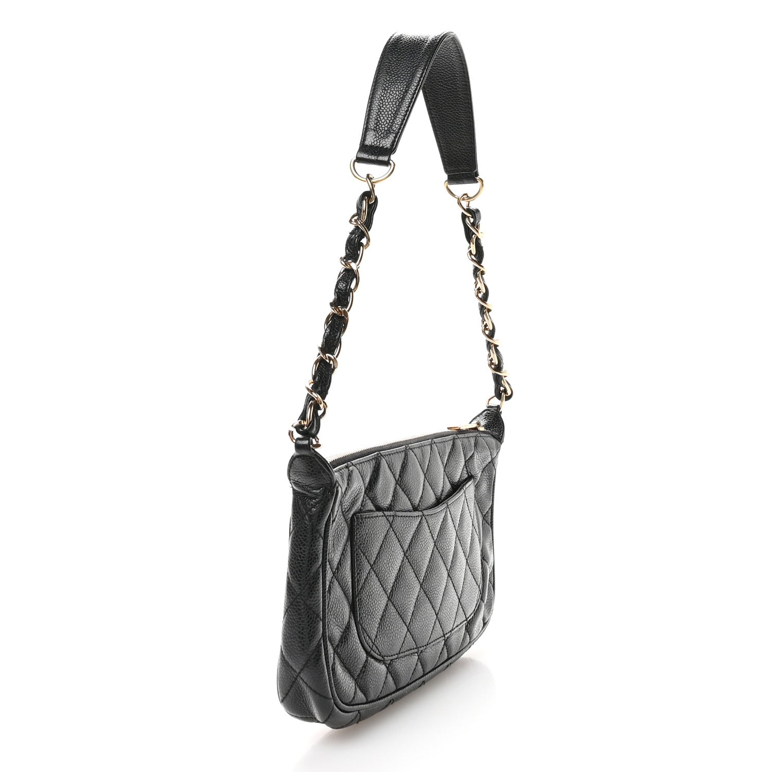 Chanel Caviar Quilted Timeless CC Shoulder Bag Black 2 of 9