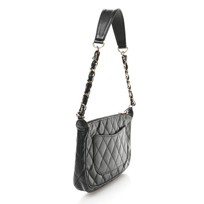 Chanel Caviar Quilted Timeless CC Shoulder Bag Black 2 of 9