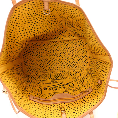 Louis Vuitton Monogram Kusama Waves Neverfull MM Yellow 5 of 10