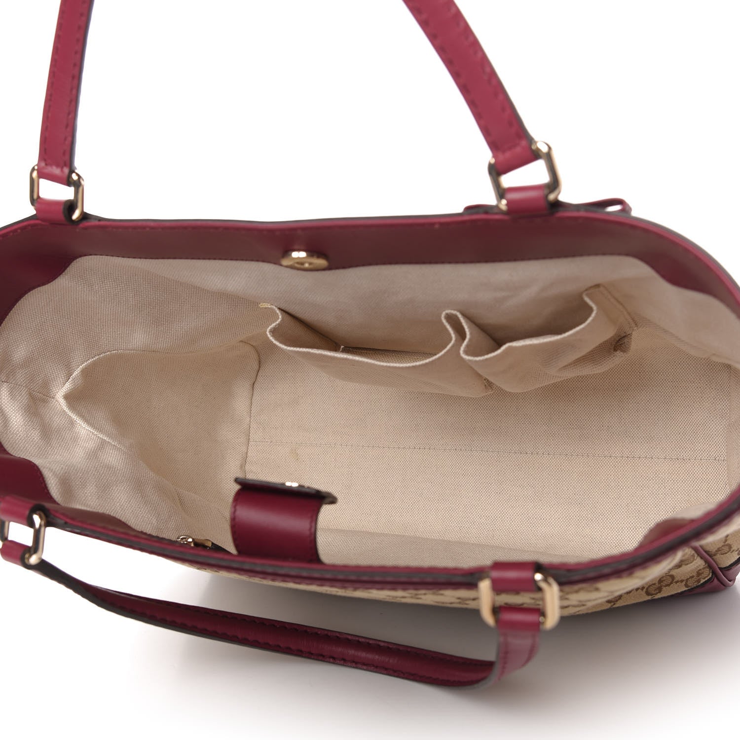 Gucci Monogram Web Medium Mayfair Tote Cherry 5 of 10
