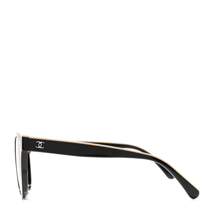 Chanel Acetate CC Butterfly Sunglasses 5414 Black Beige 2 of 6