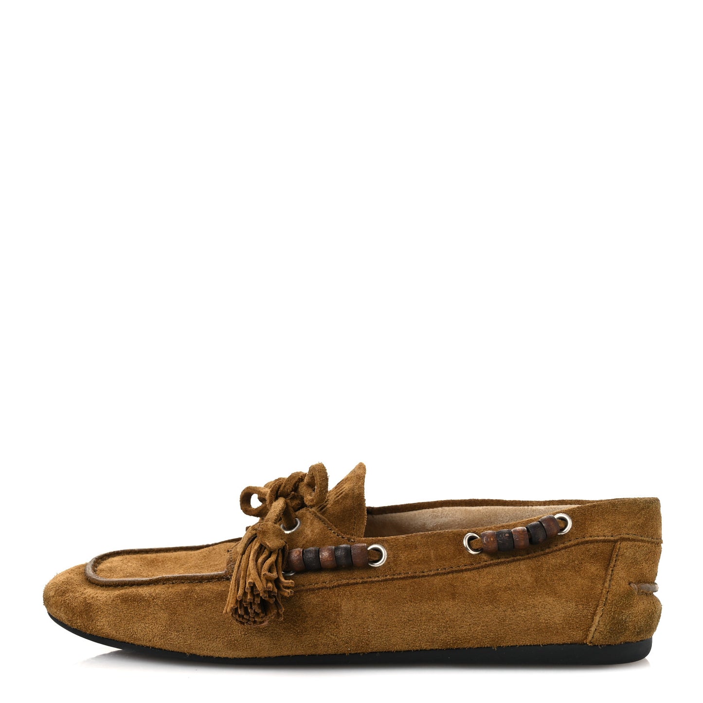 Suede Tassel Loafers 39 Olive Green