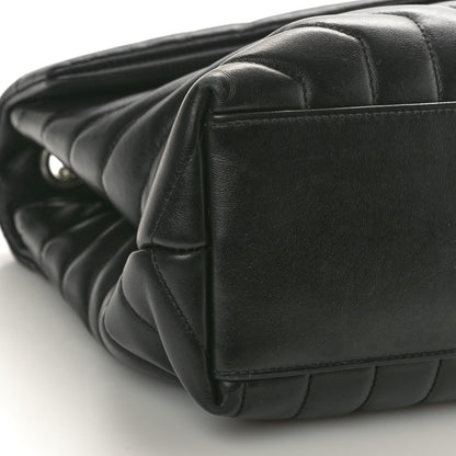 Saint Laurent Calfskin Y Quilted Monogram Medium Loulou Chain Satchel Black 10 of 12