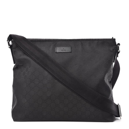 Gucci Nylon Monogram Large Messenger Black 1 of 10