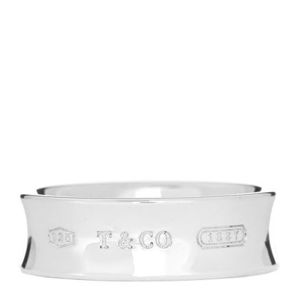 Tiffany Sterling Silver 1837 Band Ring 58 8.25 1 of 4