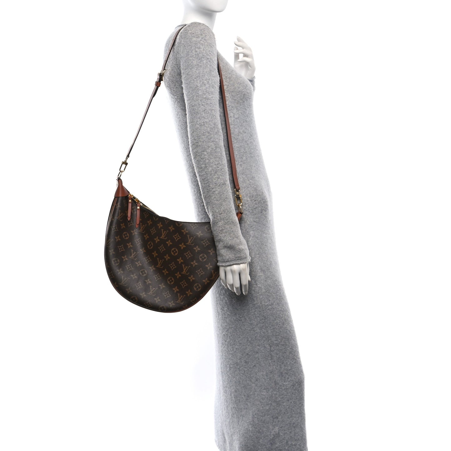 Reverse Monogram Loop Hobo