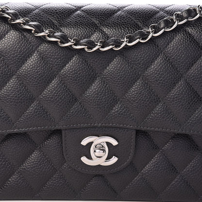 Chanel Caviar Quilted Medium Double Flap Black 12 of 12