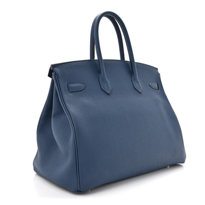 Hermes Togo Birkin 35 Deep Bleu 3 of 17