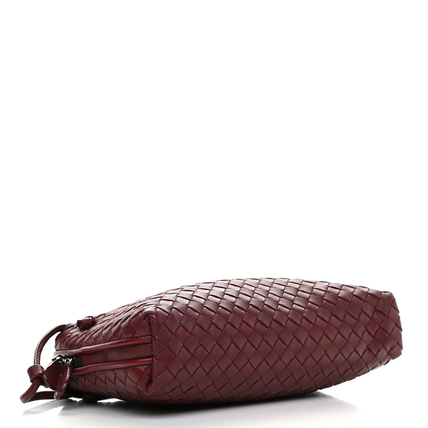 Bottega Veneta Nappa Intrecciato Pillow Crossbody Messenger Dark Red 4 of 9