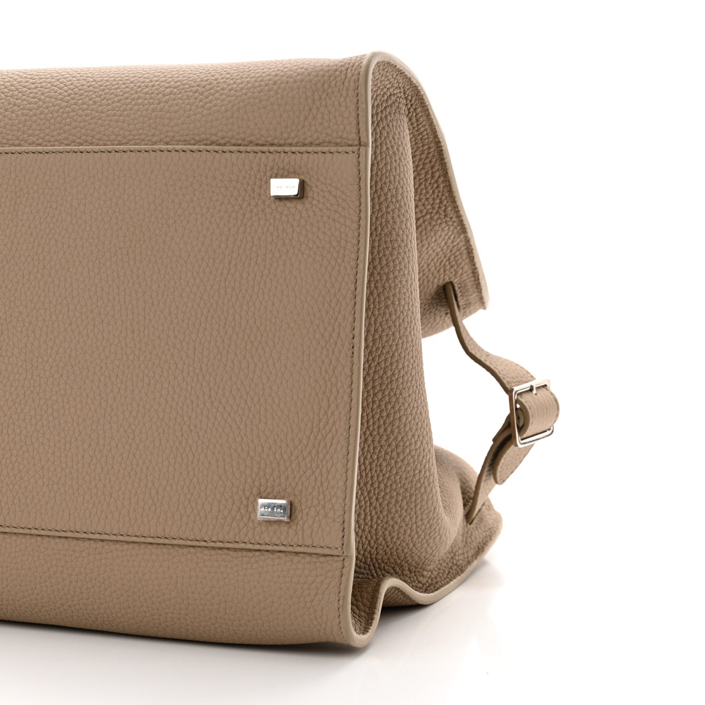 Matte Grained Calfskin Soft Margaux 15 Dark Taupe