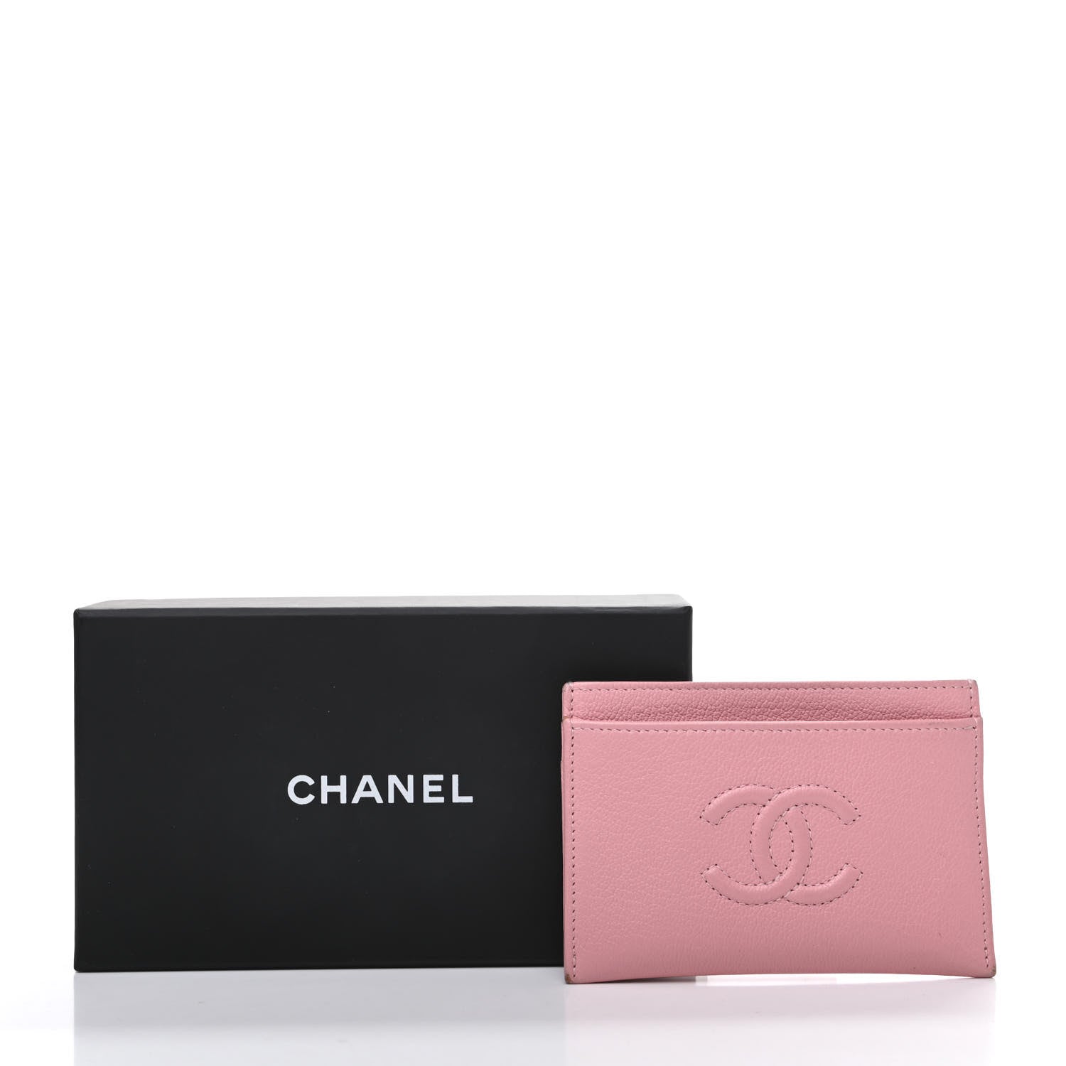 Chanel Goatskin Timeless CC Card Holder Light Pink 9 of 9