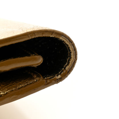 Saint Laurent Metallic Calfskin Monogram Large Belle De Jour Clutch Gold 9 of 11