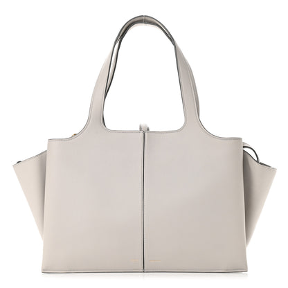 Celine Calfskin Medium Tri-Fold Bag Pearl Grey 1 of 12