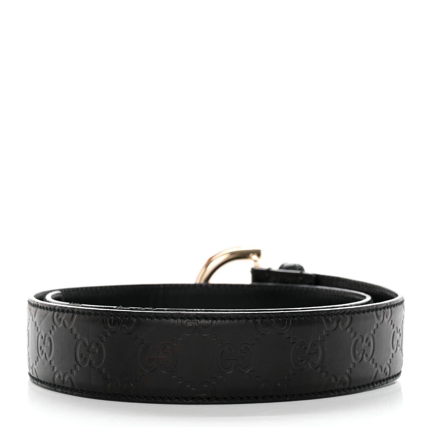 Gucci Guccissima Bamboo Belt 85 34 Black 2 of 7