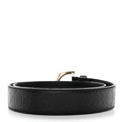 Gucci Guccissima Bamboo Belt 85 34 Black 2 of 7