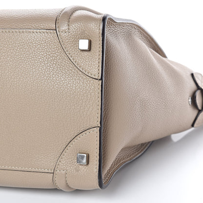 Celine Drummed Calfskin Mini Luggage Dune 16 of 17