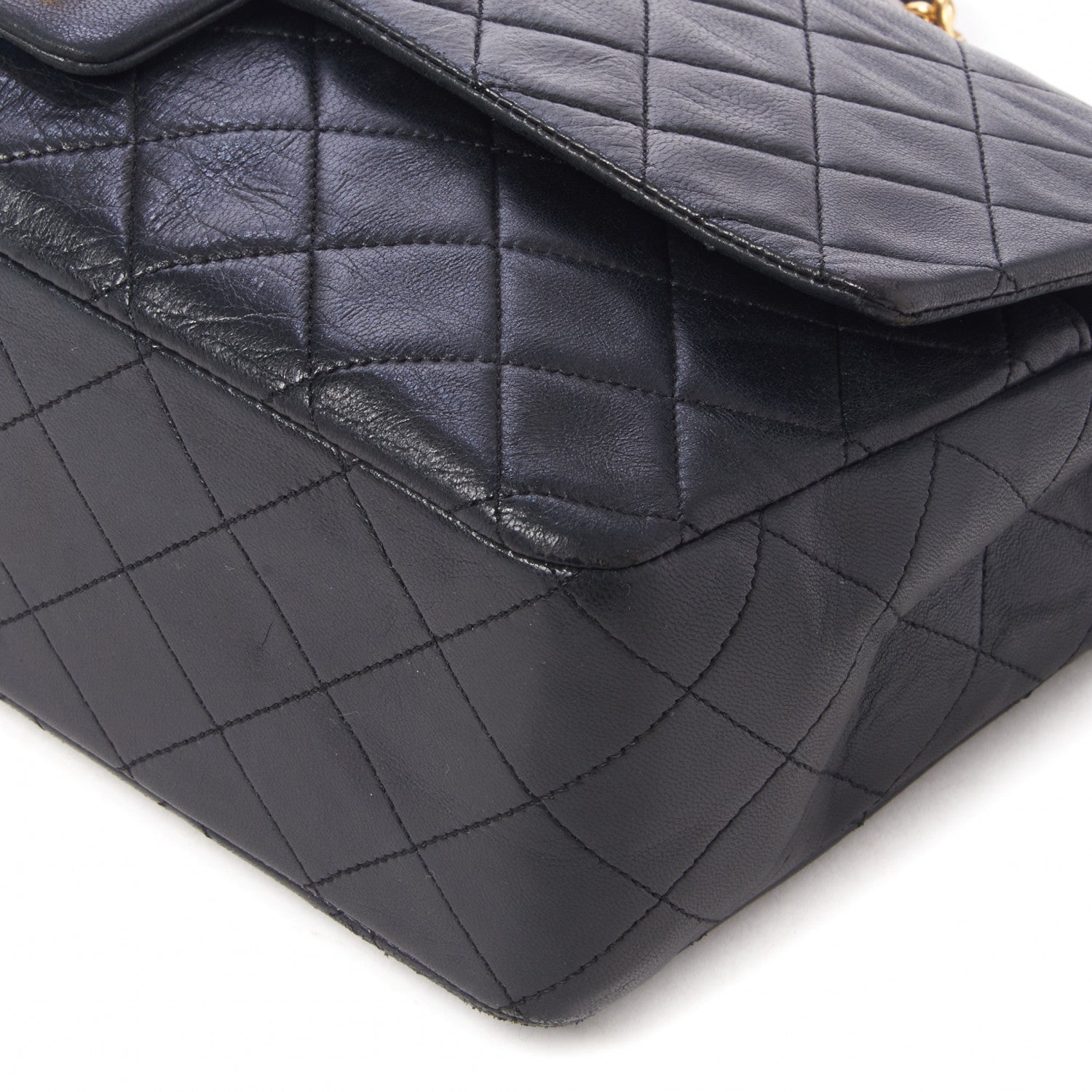 Chanel Lambskin Quilted Medium Single Flap Black 5 of 9