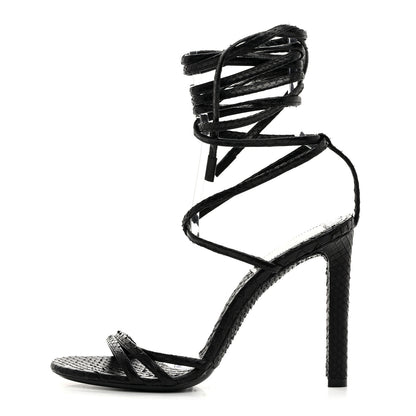 Saint Laurent Ayers Kate 105 Lace Up Sandals 41 Black 1 of 8