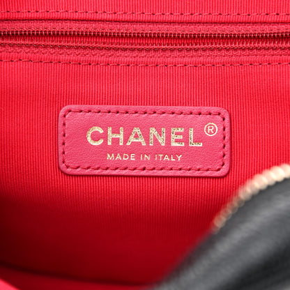 Chanel Shiny Caviar Quilted Chain Melody Backpack Black 6 of 10
