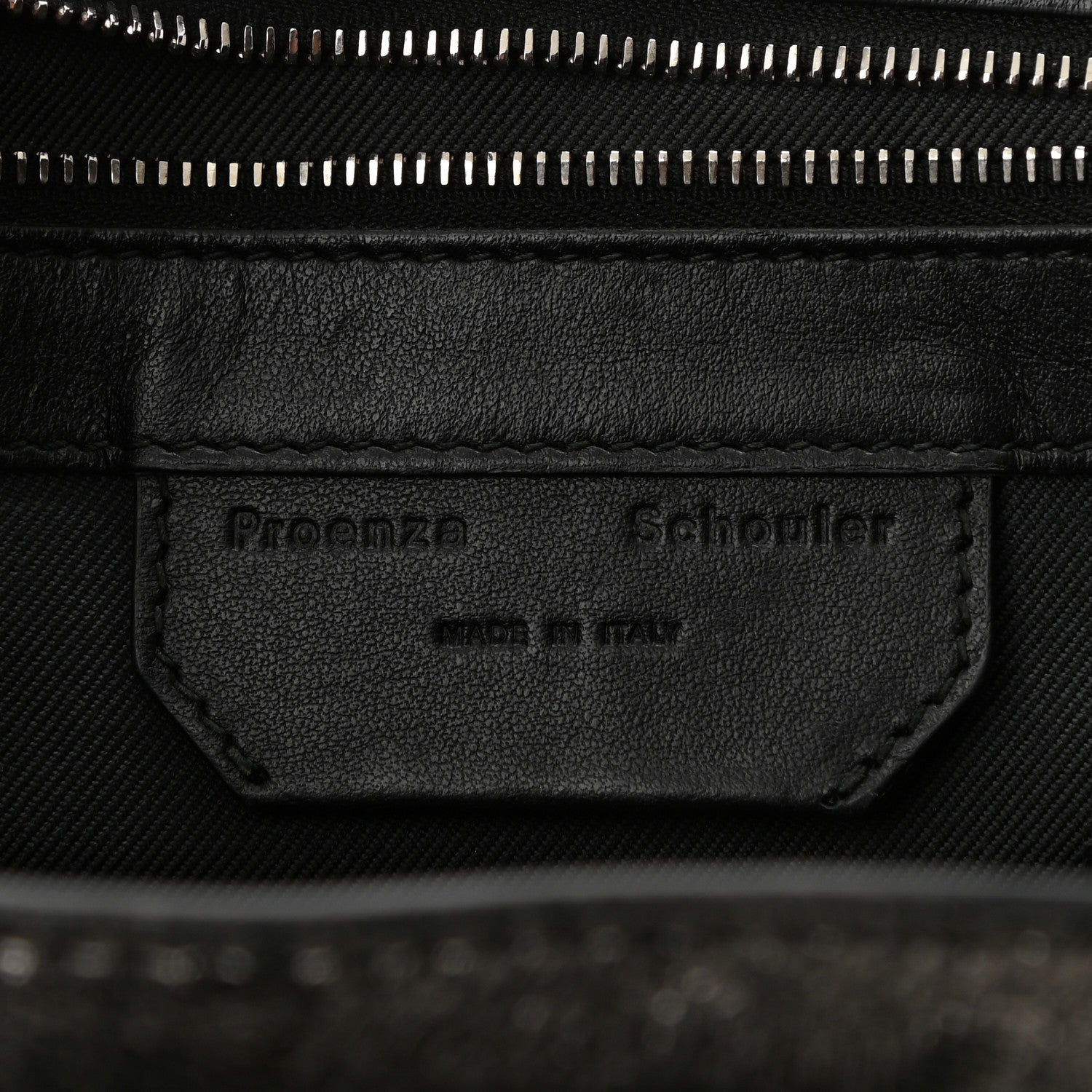 Proenza Schouler Metallic Lambskin Tiny PS1 Satchel Silver 6 of 11