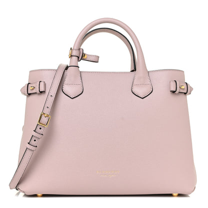 Burberry Derby Calfskin House Check Medium Banner Tote Pale Orchid 1 of 11