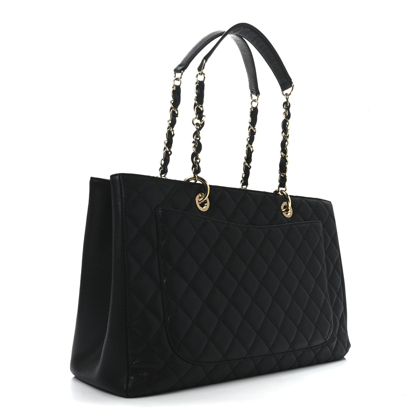 Caviar Quilted XL Grand Shopping Tote GST Black