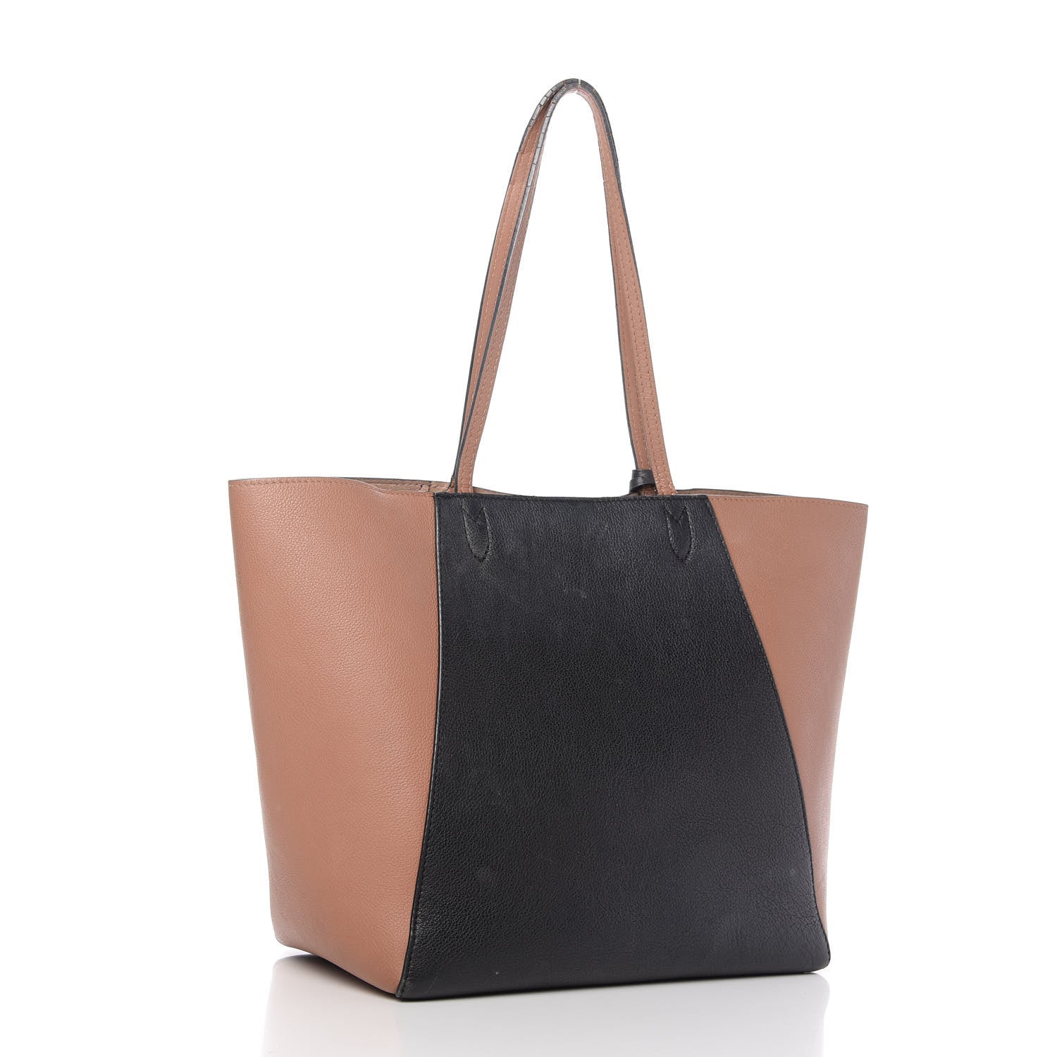 Louis Vuitton Calfskin Lockme Cabas Bois de Rose Black 3 of 13