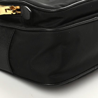 Prada Nylon Saffiano Double Zip Camera Bag Black 5 of 9