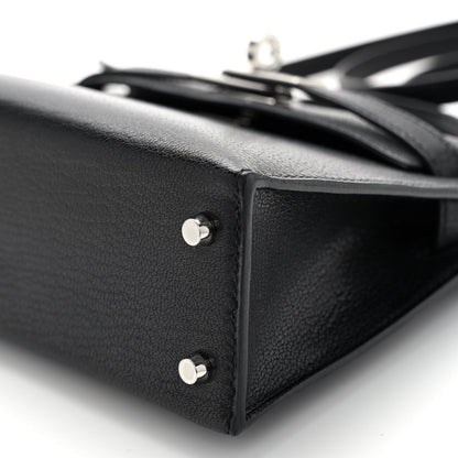 Hermes Chevre Chamkila Mini Kelly Sellier 20 Black 9 of 11