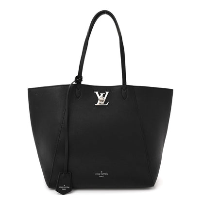 Louis Vuitton Calfskin Lockme Cabas Black 1 of 17